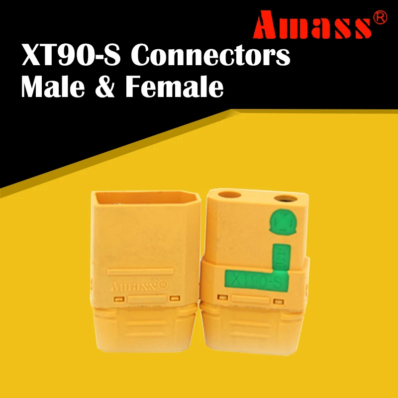 Хит продаж Amass 2 шт. XT90-S с защитой от искры разъемы штекер для мужчин и женщин XT90S
