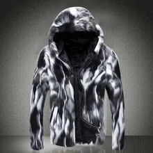 Осенне-зимнее пальто из искусственного меха, мужская куртка из толстого меха, кожаная мужская ветровка с лисой, толстая, большие размеры, rm