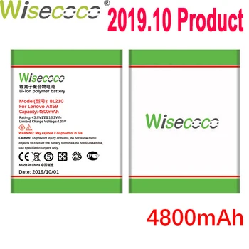 

WISECOCO 4800mAh BL210 Battery For Lenovo A536 A606 S820 S820E A750E A770E A656 A766 A658T S650 Smartphone High Quality Battery