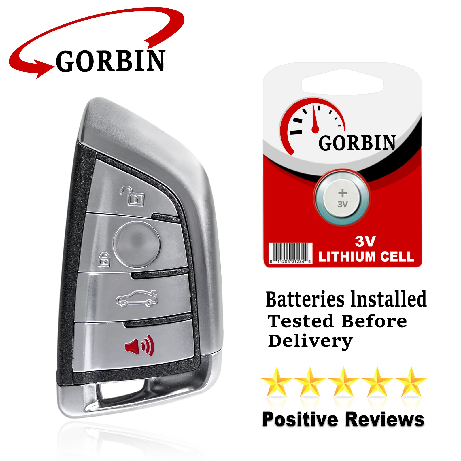 GORBIN 4-кнопочная флейта для BMW 1 2 3 5 6 7 F Series X3 X4 M2 FEM/CAS4/CAS4 + брелок автомобильного