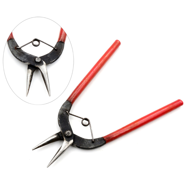 Piece Stainless Steel Needle Nose Pliers Jewelry Making Hand Tool Black 12.5cm