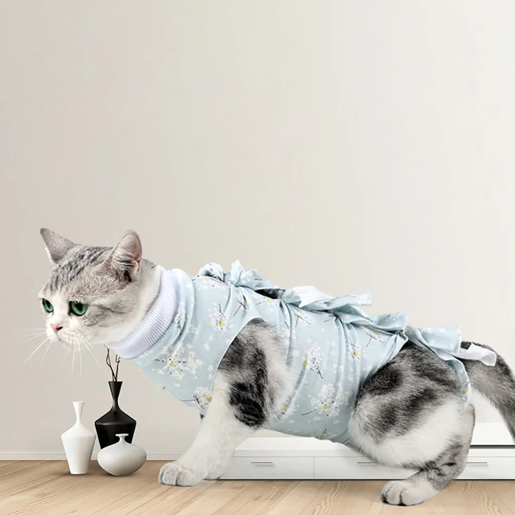 New New Soft Pet Cat Surgery Clothes Medical Pet Surgical Suit Cat Shirt Coat Vest