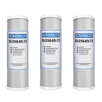 

3Pcs 10 Inch Compressed Carbon Filter s, Household Water Purifier Press Net Carbon Universal CTO Filter s