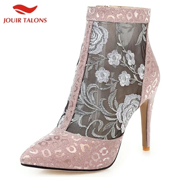 

New Arrivals Wholesale Sexy Thin High Heels Big Size 46 Party Shoes Women Pointed Toe Summer Woman Boots