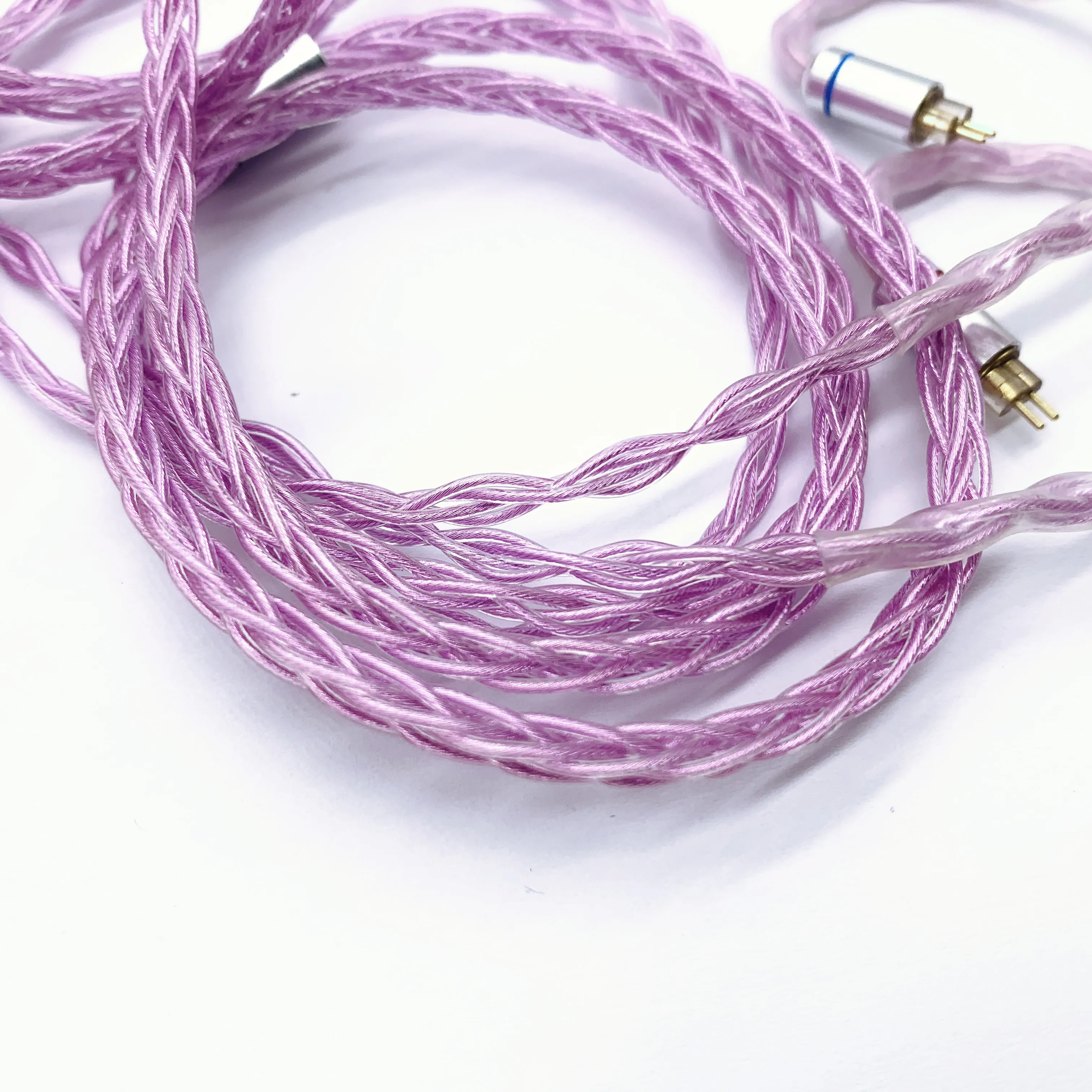 Single crystal copper silver wire Headphone upgrade line 152 core 8 stands purple conductor