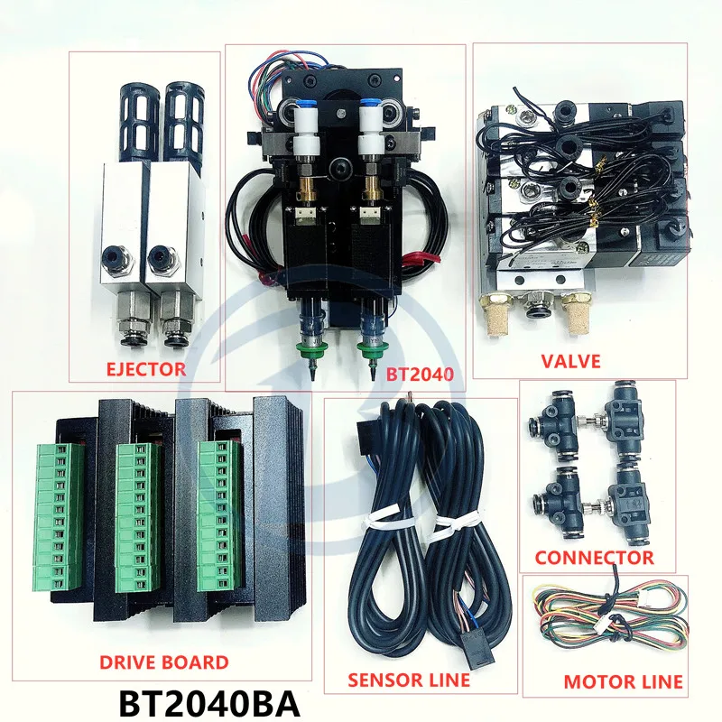 BT2040 SMT DIY монтажный разъем Nema8 полый вал шаговый для выбора места двойной головкой