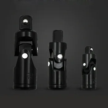 

3pcs 1/2 3/8 1/4 Drive Black Air Impact Socket Universal Joint Metric Wrench Sockets And Drive Tools