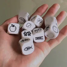 9 шт. игральные кости история с сумкой история игральные кости игры английские инструкции Семья/родители/вечерние Смешные Imagine Magic Toys