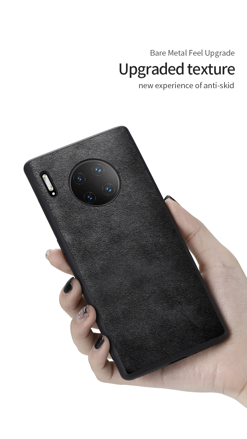 SanCore чехол для телефона для HUAWEI Mate30/Pro Чехол ALCANTARA Кожаный Модный чехол из ТПУ в деловом стиле для телефона Роскошный чехол для телефона