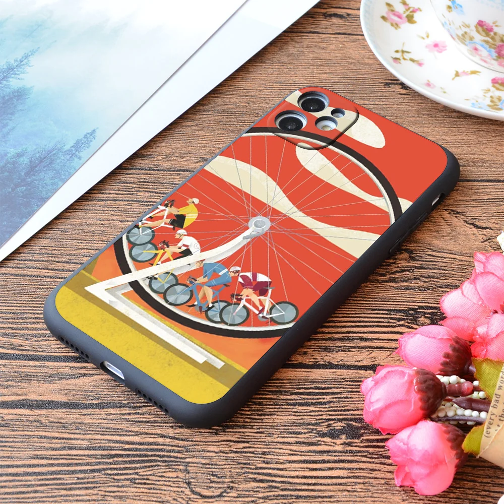 

For iPhone Road Cycle Racing on Hamster Power Print Soft Matt Apple iPhone Case
