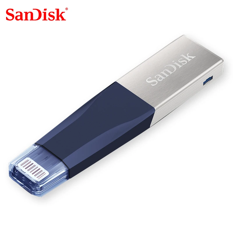 Флеш-накопитель sandisk USB iXPAND 3,0 OTG 32 Гб 64 ГБ, флеш-накопитель Lightning на металлическую ручку 128 ГБ, u-диск для iPhone, iPad, iPod, карта памяти