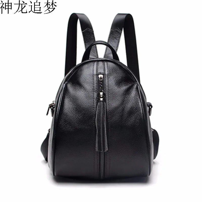 #^Special Price Новый верхний слой кожаный женский рюкзак сумка через плечо двойного назначения многофункциональный рюкзак с кисточками сумка через плечо... #^Special Price Новый верхний слой кожаный женский рюкзак сумка через плечо двойного назначения многофункциональный рюкзак с кисточками сумка через плечо...
