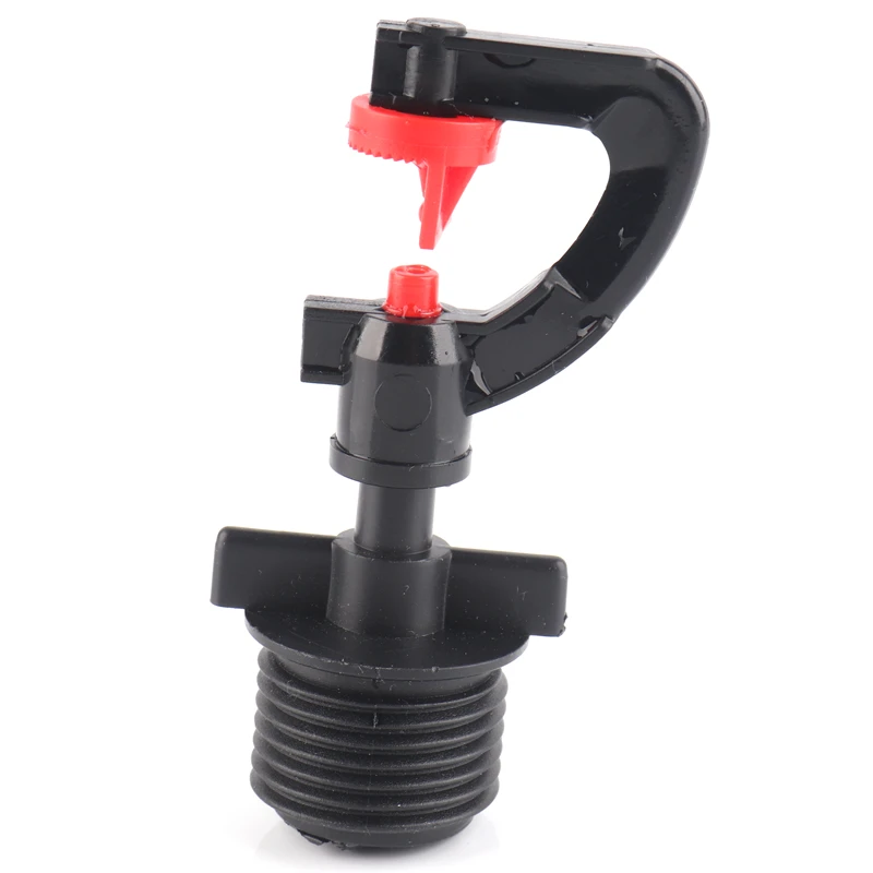 

5-50sets Irrigation System 6mm Red Atomized sprinkler Kits with 1/2 Male Thread Connector Foggy Sprinkler Garden Irrigation