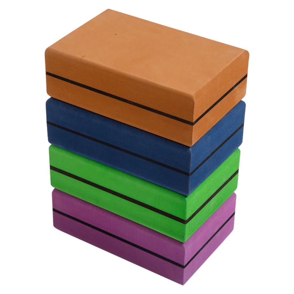 Yoga Block Rectangle Fitness Exercise Pilates Muscle Relax Yoga Block Brick