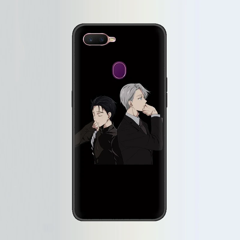 B12 Юри на льду Юрий аниме силиконовый чехол для телефона для OPPO R17 R15 F11 F9 Pro R11s A77 R11 R9s F9 F7 A73 A83 A59 A39 A5 - Цвет: B12