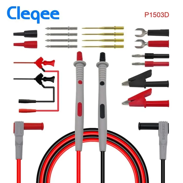NEW Cleqee Multimeter probes replaceable needles test leads kits for digital multimeter feelers wire tips | Инструменты