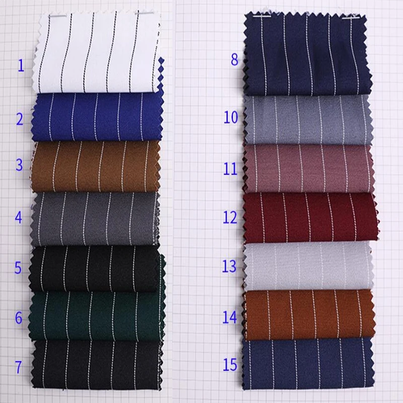 Navy Blue Pinstripe Male Suit mens suit Double Breasted Tuxedos for Men Slim Fit 2-Piece Formal Business Men Clothing Costume Homme