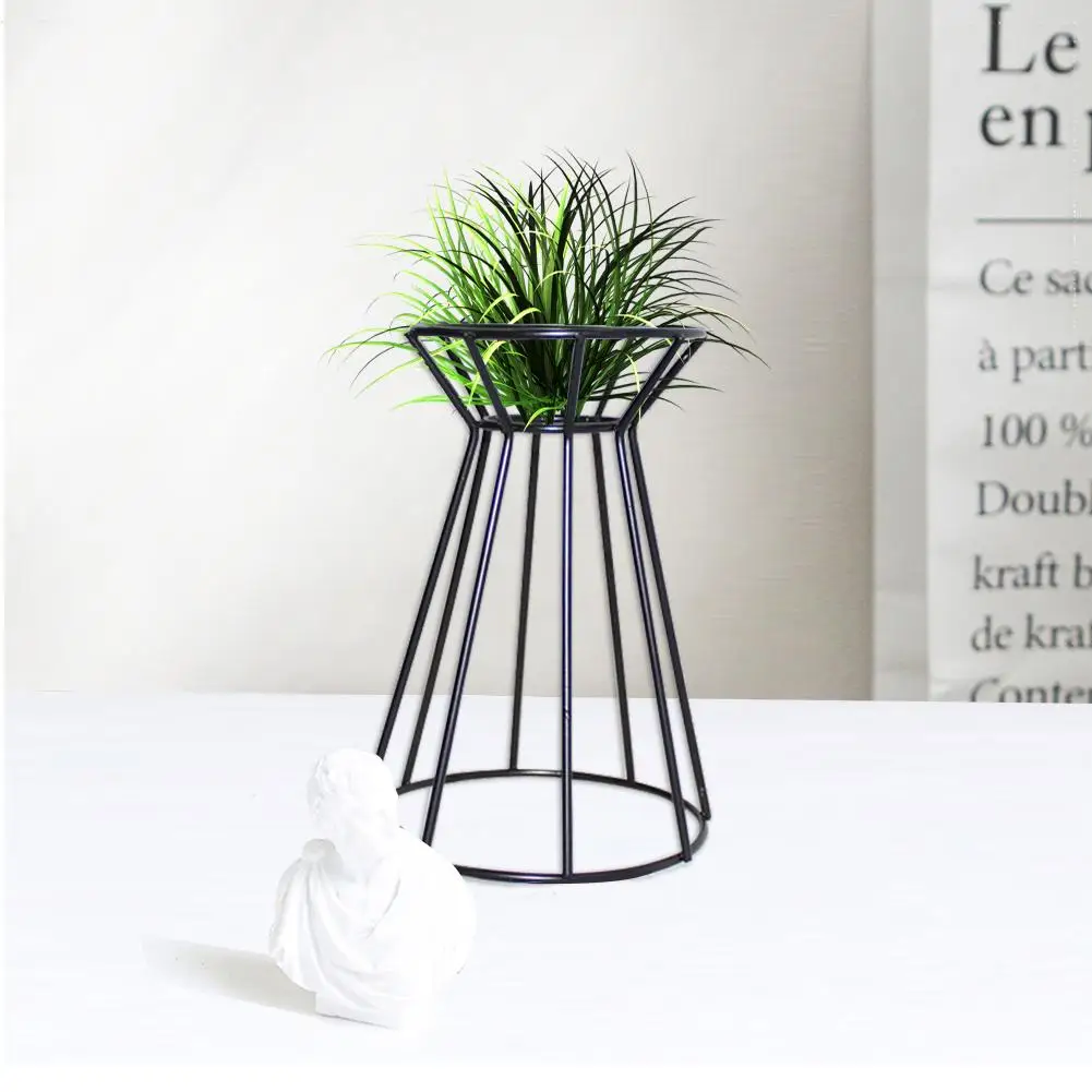 

Wrought Iron Double Diamond Shaped Geometric Flower Frame Wall Hanging Fleshy Plant Flower Pot Rack Home Decoration