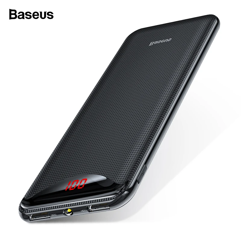 

Baseus Flashlight 10000mAh Power Bank Portable External Battery Charger Slim 10000 mAh Powerbank For Xiaomi mi iPhone 11 Pro Max