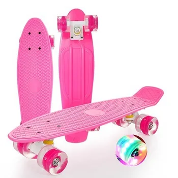 

22inch Skateboard Fish Board Mini Cruiser Children Scooter Longboard Skate Boards Adults Candy Penny Board Wheel Truck Bearings
