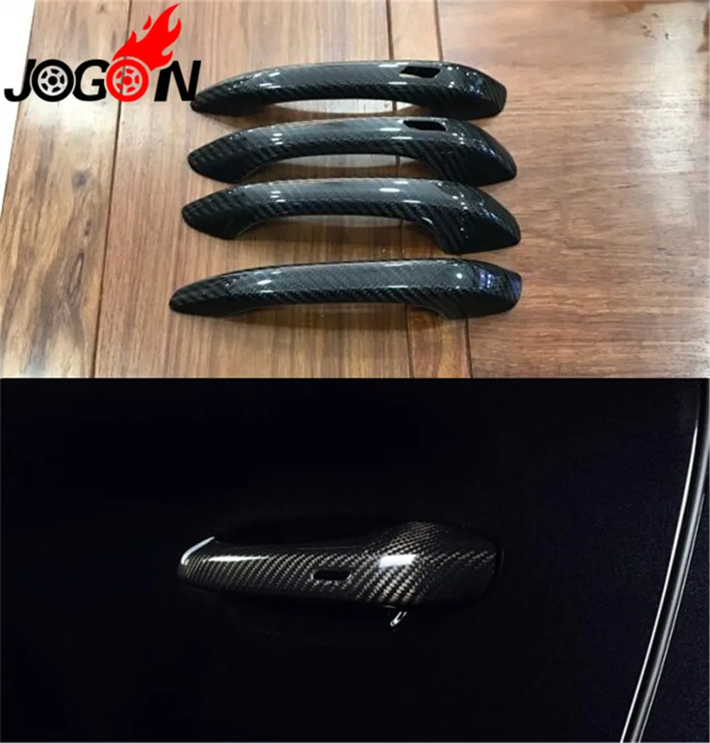 

100% Dry Carbon Fiber Door Handle Cover Trim For Porsche Cayenne 958 Turbo S Sport Coupe 4-Door 2018 2019+