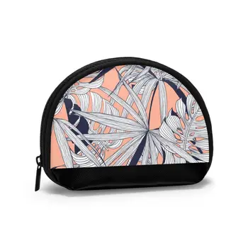 

2020 Man Women Smart Wallet Business Card Wallet Credit Business Mini Card Wallet Floral Split-leaf Philodendron And Palm Leaves