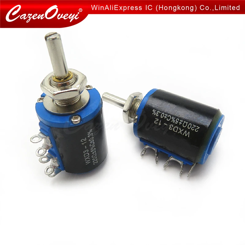 1PCS WXD3-12-1W 100 220 470 1K 2K2 3K3 4K7 10K 22K 33K 47K Ohm 100R 220R 470R 2.2K 3.3K 4.7K WXD3-12 1W Wirewound Potentiometer