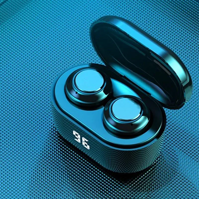 Wireless TWS Bluetooth 5 0 LED Power Display Upgrade Stereo Charging Case Waterproof Headphone Touch Control Mini Headset
