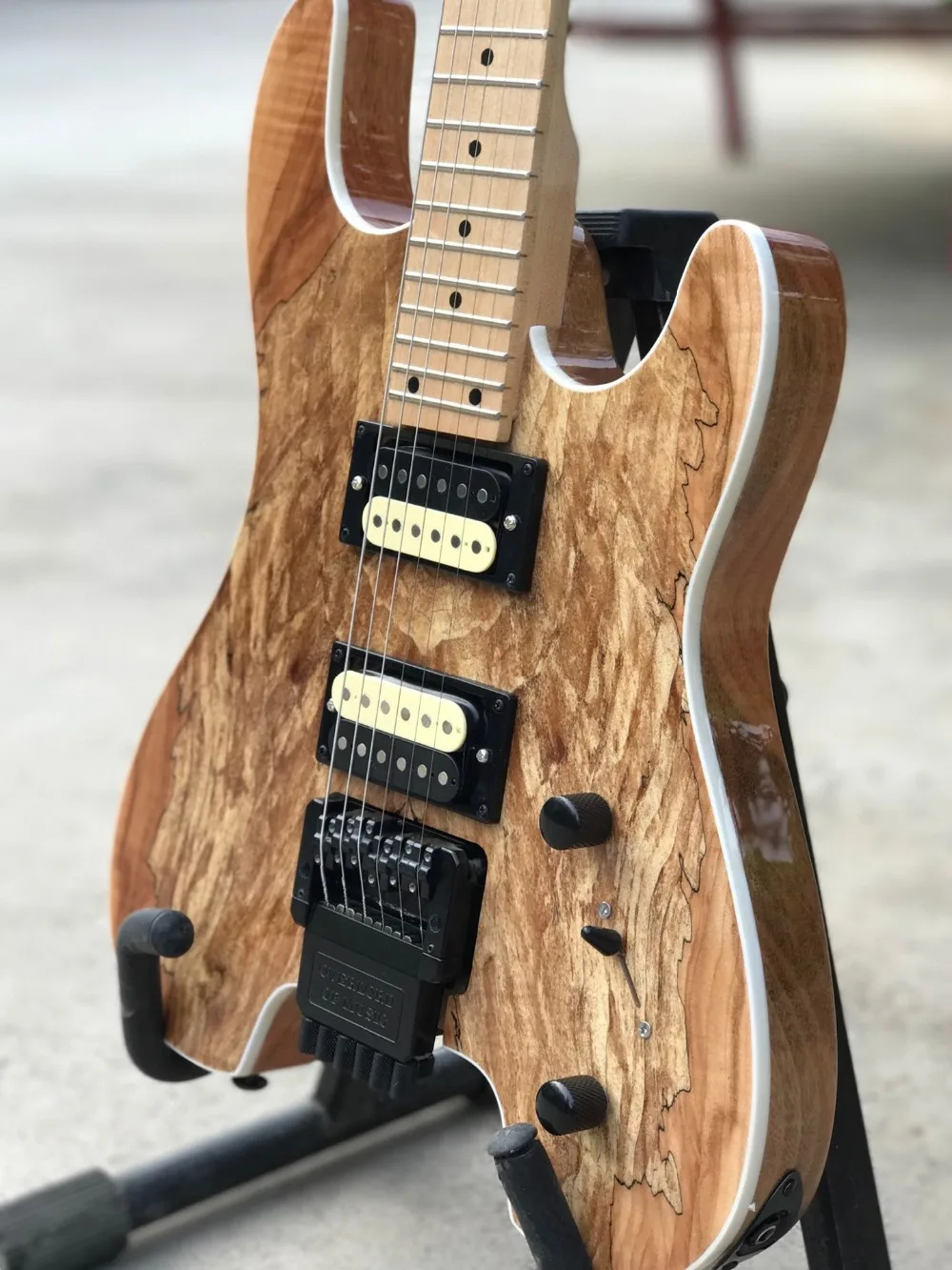 custom handwork 6 Strings Electric Guitar. Maple fingerboard Natural wood color guitarra.support customization gitaar.299 (1)