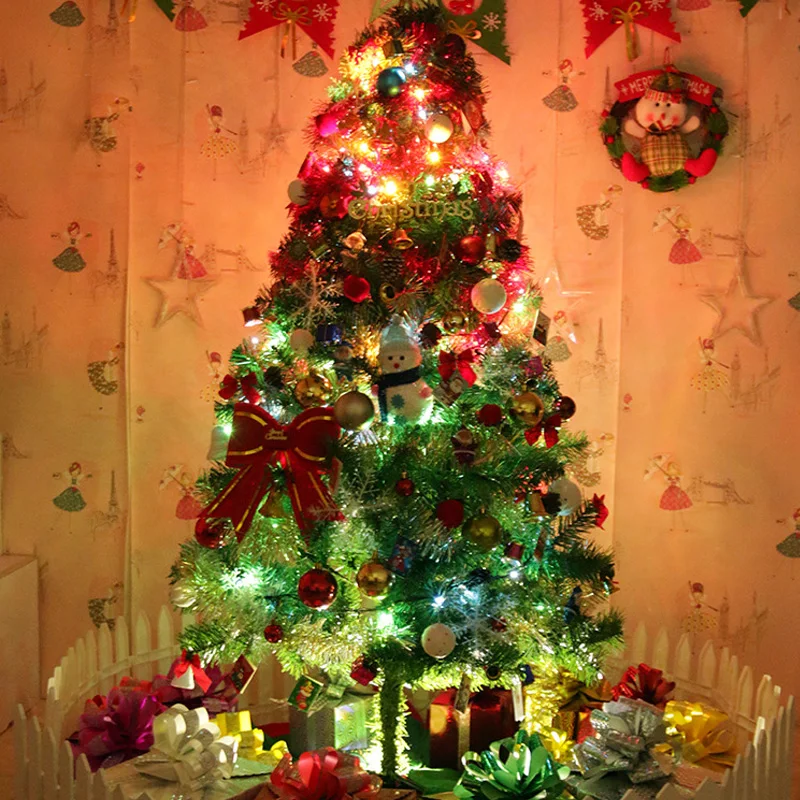 Рождественские украшения, роскошные наборы, украшения для елки, подвески, светодиодный светильник, фигурки для елки, вечерние украшения, поделки своими руками
