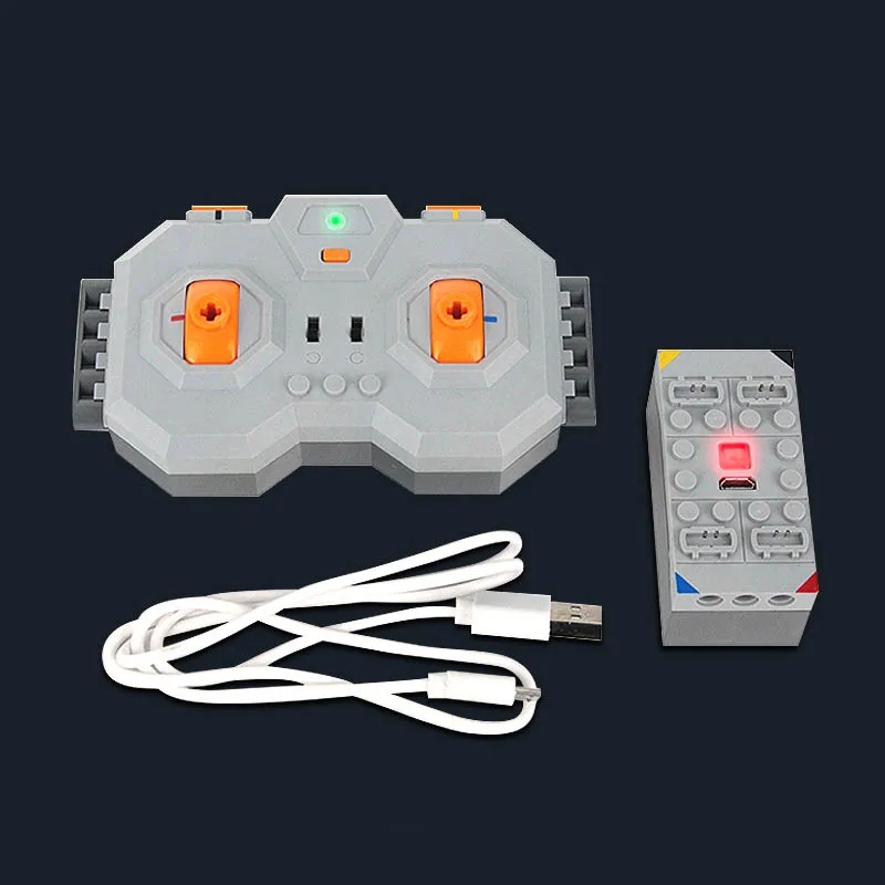 

Professional Within Lithium Battery 4 Channel 2.4G Remote Control RC USB Charge 8878 Building Blocks Technic Fit For legoes