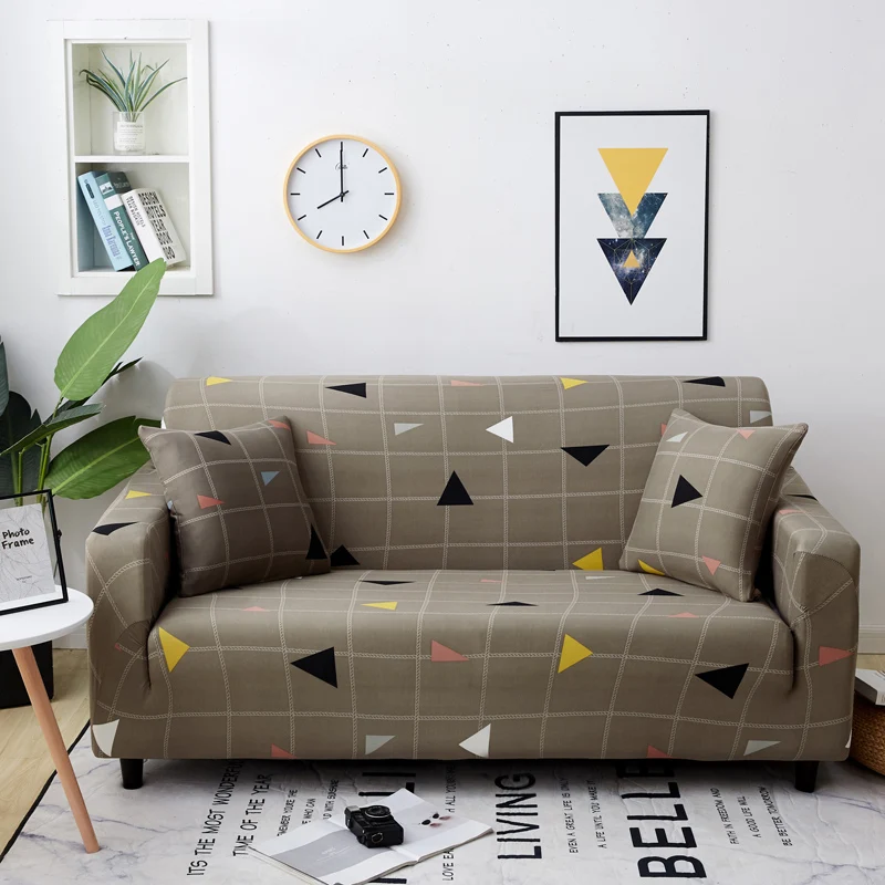 P Стрейч диванных чехлов протектор мебели полиэстер Loveseat Ipad Mini 1/2/3/4-seater Arm накидки на стулья для Гостиная - Цвет: P