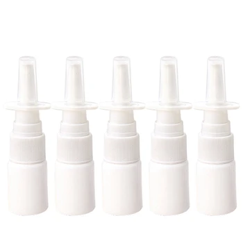 

10Pcs 10Ml Spray Bottle Refillable Plastic Mist Nose Nasal Sprayer