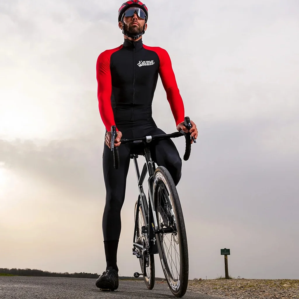 Tuta invernale in Lycra da Ciclismo Xama manica lunga/pantalone tuta intera  Bisiklet formasova Takım Mono Ciclismo Invierno tuta|Cycling Sets| -  AliExpress