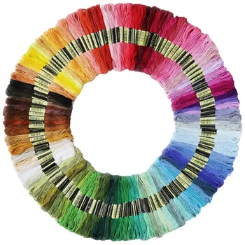 

Premium Rainbow Color Embroidery Floss Cross Stitch Threads Friendship Bracelets Floss Crafts Floss 140 Skeins Per Pack