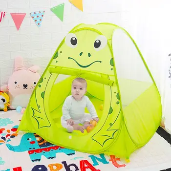 

Children's Frog Tent Play Kids Tent Outdoor Ocean Ball Pool Folding Cubby Toys Castle Tents Play Kids Room House Gift