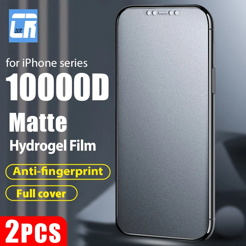 Película de hidrogel mate antihuellas dactilares para iPhone, Protector de  pantalla para iPhone 12, 13, 11 Pro Max, 13 Pro, 12, 14, X, XS Max, sin  vidrio, 2 uds. - AliExpress