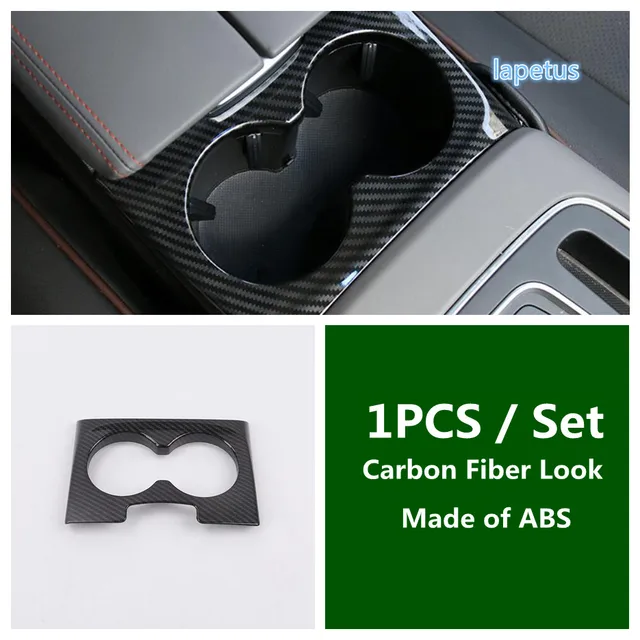 Car Interior Mouldings Central Control Water Cup Holder Panel Trim Cover Accessories 1PCS For Citroen C5 Aircross 2018 - 2021 Model B
