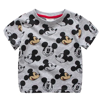 

2-6 Years Children Boys Girls Tops Cartoon Print Summer Leisure Top Outfits Male Female Children Kids Cotton Kid Outerwear
