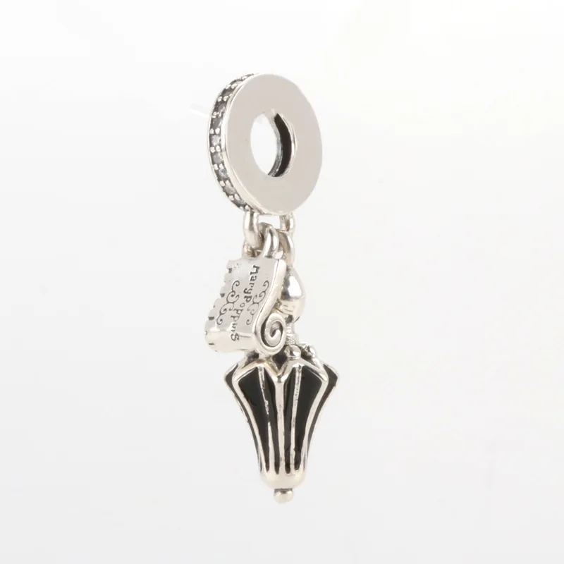 DoDoFly S925 Sterling Silver Pendant Charm Of New Black Umbrella Simple Fit Original Charms Bracelet | Украшения и аксессуары