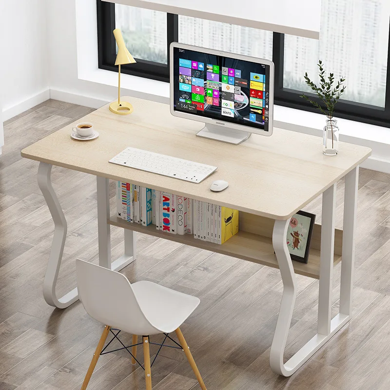 Простой компьютерный стол, настольный домашний стол, минималистичный современный стол для спальни, стол для студентов, стол для учебы
