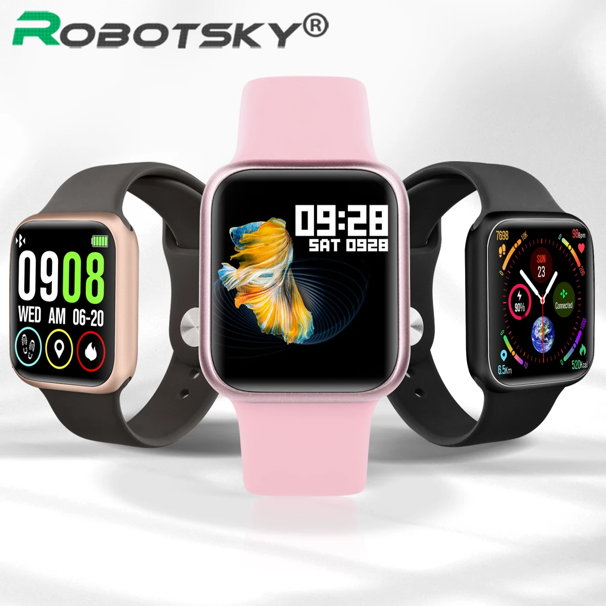 

P90 Smart Watch Full Touch Heart Rate Blood Pressure Fitness Tracker IP68 Waterproof Sports Smartwatch Women Men P68 P70 Pro