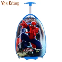 Бренд hello kitty мультфильм 16 дюймов студентов Дорожный чемодан-тележка детская посадочная коробка аниме девушка багаж ребенок прокатки чемодан