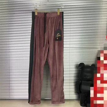 

Top Quality AWGE Needles Pants Men Women Casual AWGE Needles Sweatpants Butterfly Embroidery Trousers