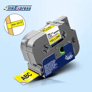 

36mm TZe-FX661 TZe FX661 Tape For Brother Flexible ID Tape tze-fx661 Label Tape Cable Labeling For Brother P Touch Label Maker