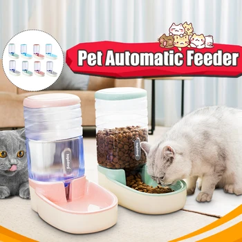 

3.8L Large Capacity Dog Cat Pets Automatic Feeder Cat Drinking Fountain Dispenser Dog Feeding Bowl Dog Cat Food Water Feeder