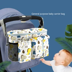 Sac de rangement multifonction pour poussette de bébé, sacs à couches de grande capacité, voyage en plein air, transport suspendu, sac à couches pour bébé 