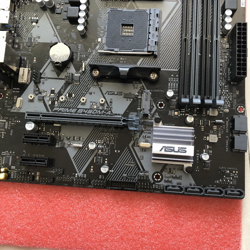 Материнская плата ASUS для настольных ПК PRIME B450M-A для AMD B450 AM4 DDR4 поддерживает процессор RYZEN M-ATX AURA RGB оригинальная материнская плата