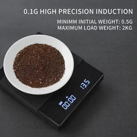 TIMEMORE New Upgrade Black Mirror Basic+ Smart Digital Scale Built-in Auto Timer Pour Over Espresso Coffee Scale Kitchen Scales 1
