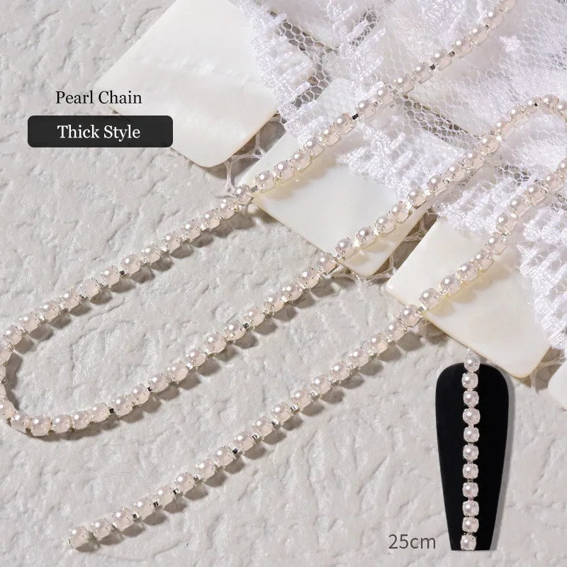 Breloques et perles de chaîne pour ongles or rose et argent_voghion.com